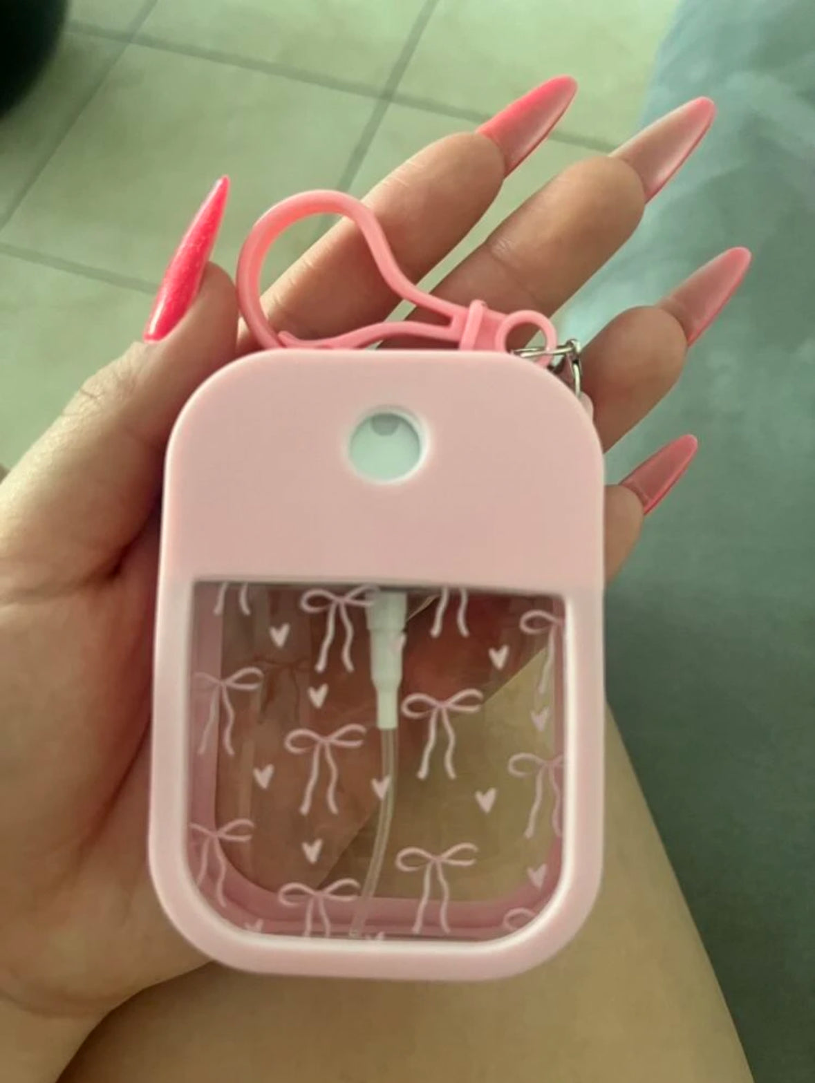 🦋 Vaporisateur de Parfum de Sac – Édition Rose Papillon 💖