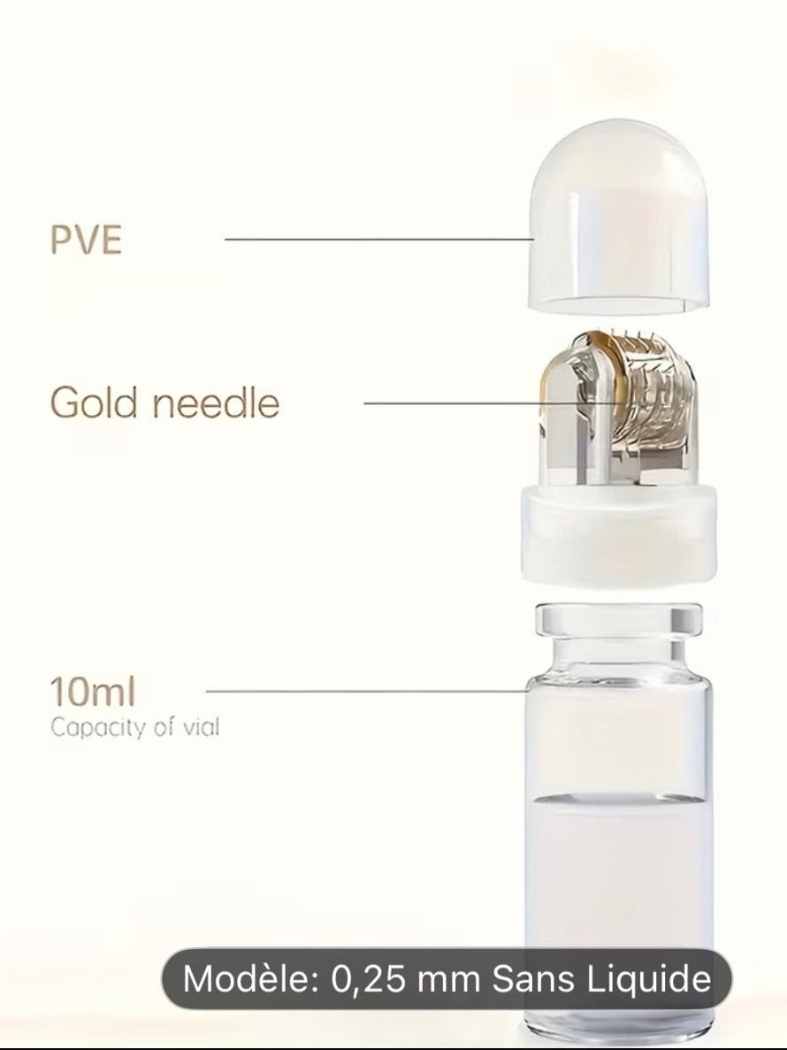 Rouleau Facial Hypoallergénique à Micro-aiguilles – 0,25 mm en titane