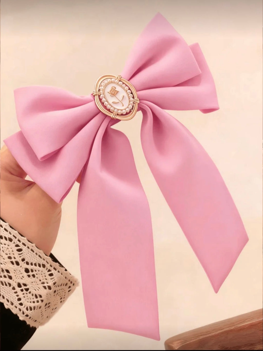 Clip à cheveux grand nœud – Spécial Aïd 🎀✨