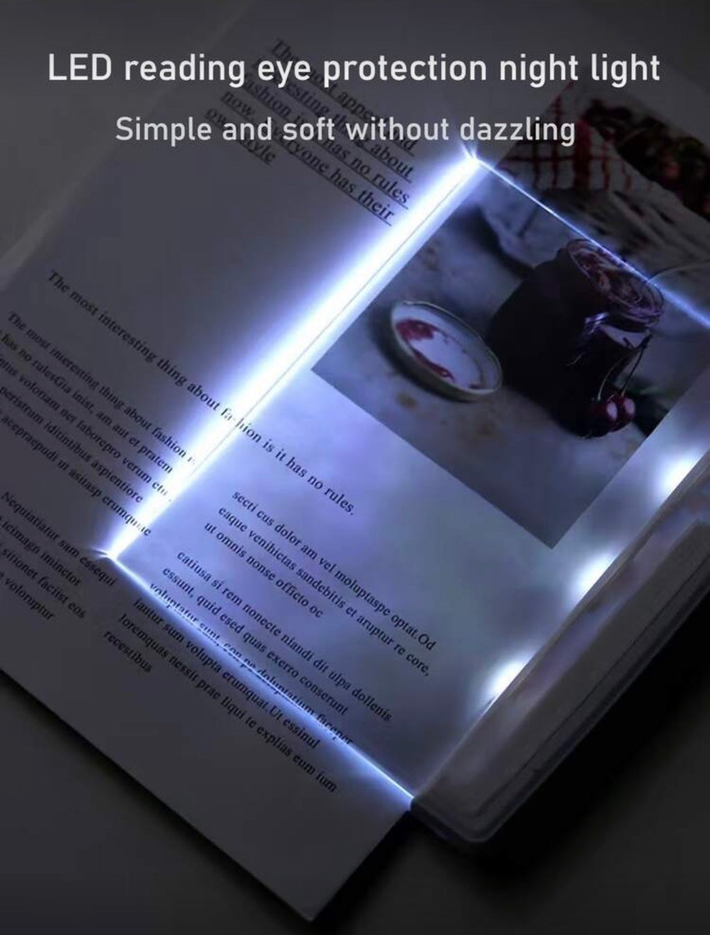 Lampe de lecture plate LED