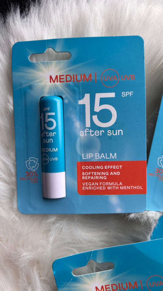 ☀️ Baume à lèvres “After Sun” – SPF 15 💧