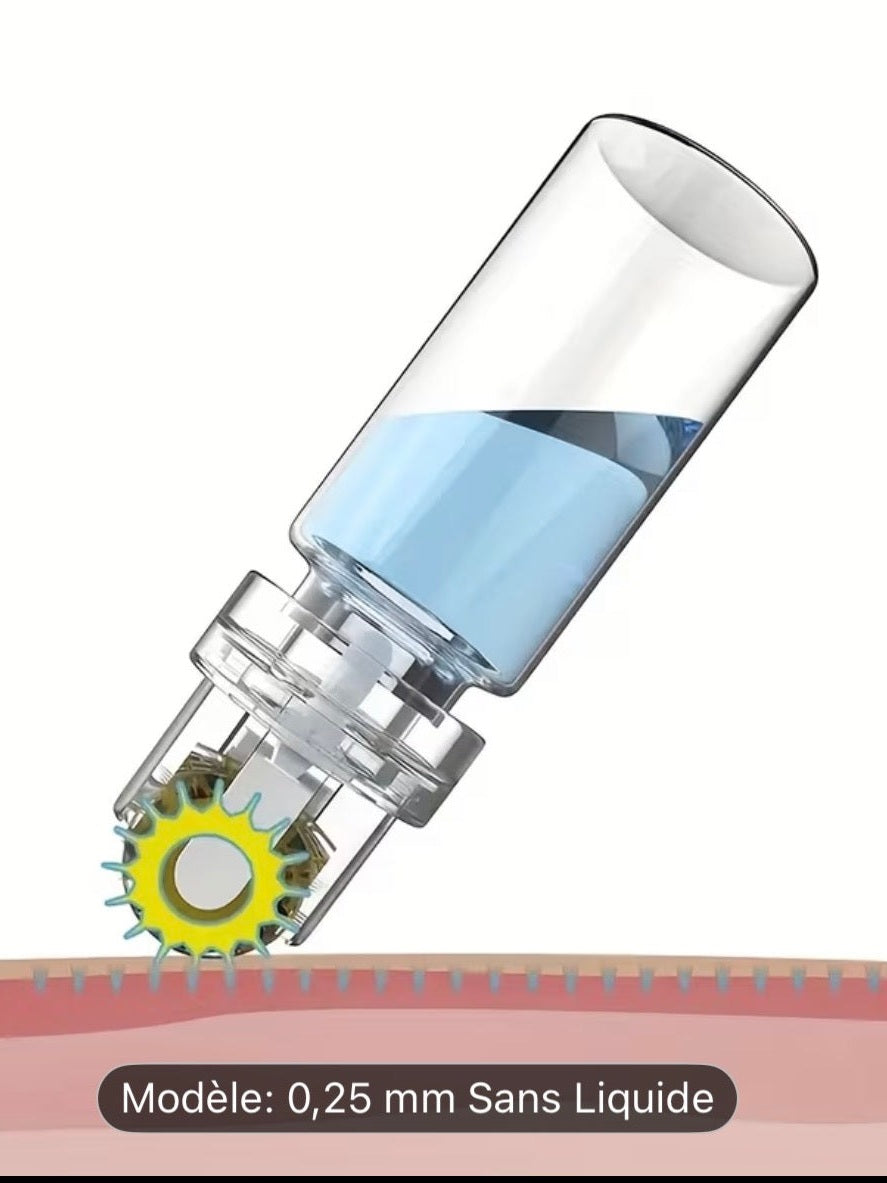 Rouleau Facial Hypoallergénique à Micro-aiguilles – 0,25 mm en titane