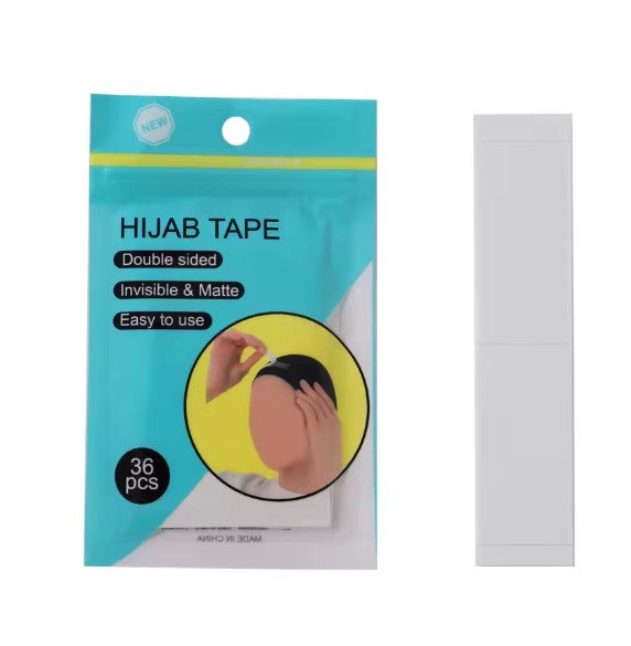 72 pièces ruban adhesif Hijab