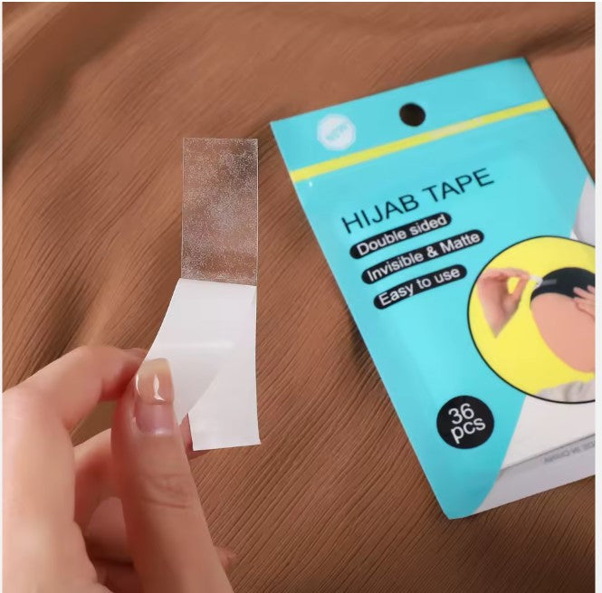 72 pièces ruban adhesif Hijab