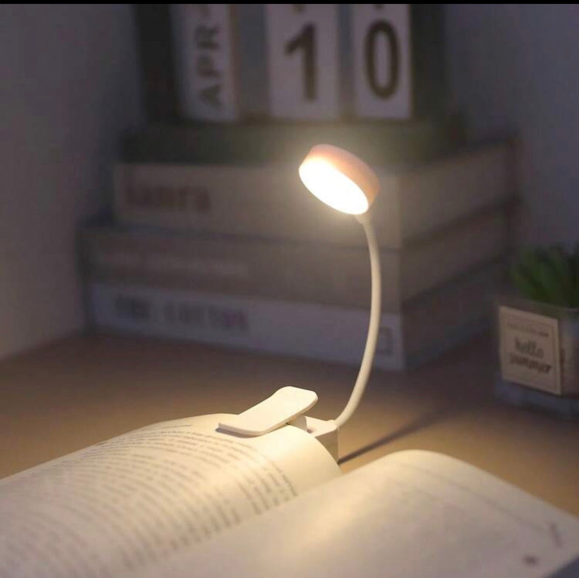 Lampe de lecture à pince 4 LED