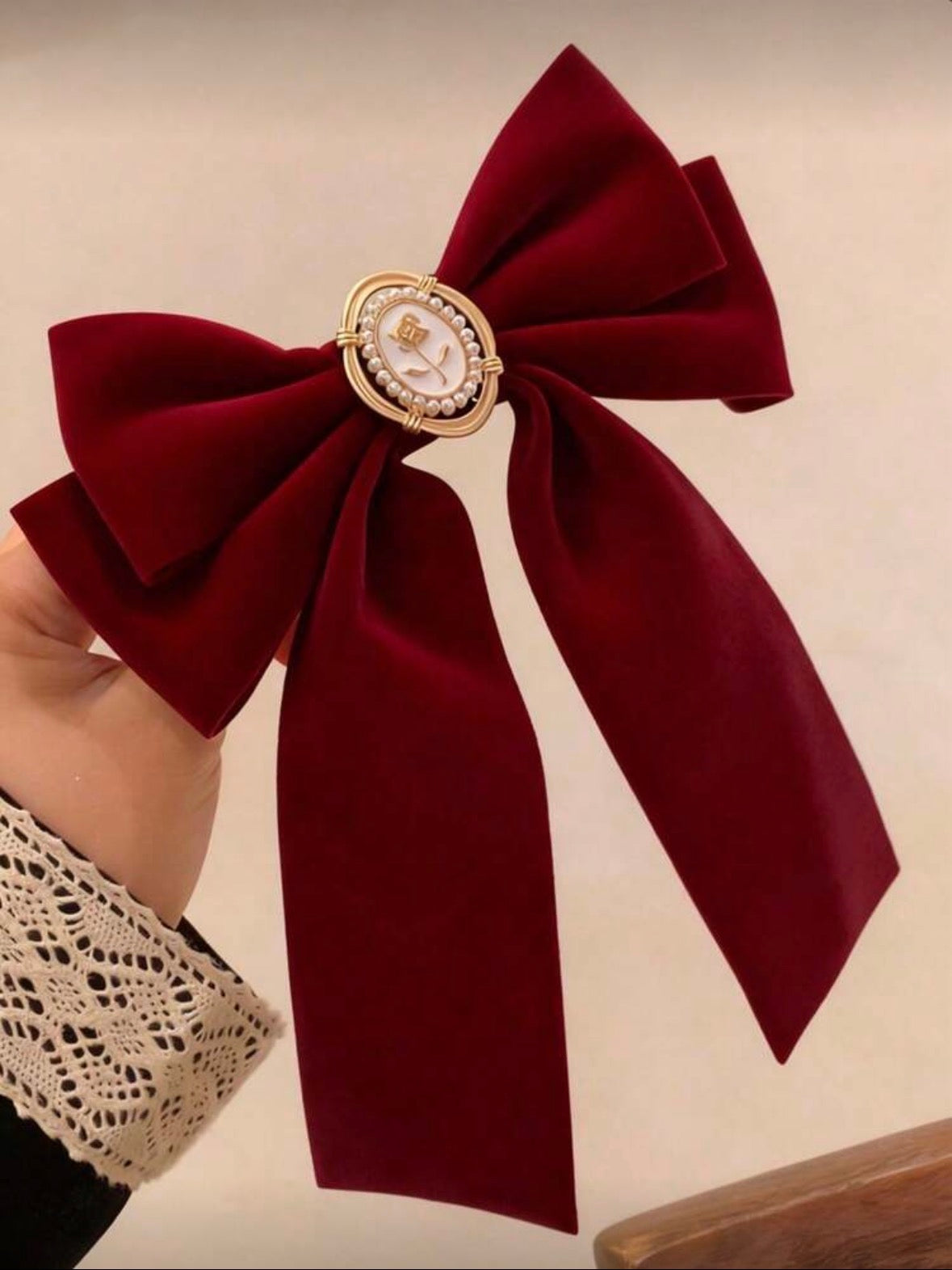 Clip à cheveux grand nœud – Spécial Aïd 🎀✨