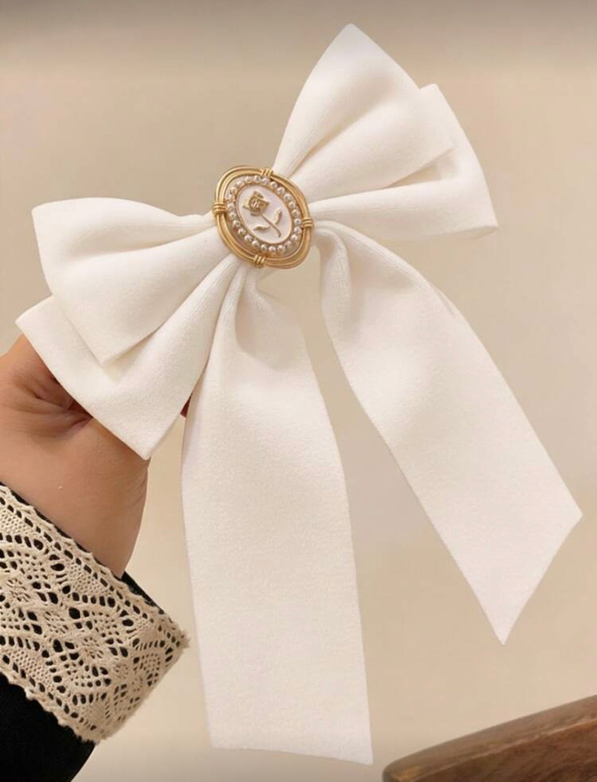 Clip à cheveux grand nœud – Spécial Aïd 🎀✨