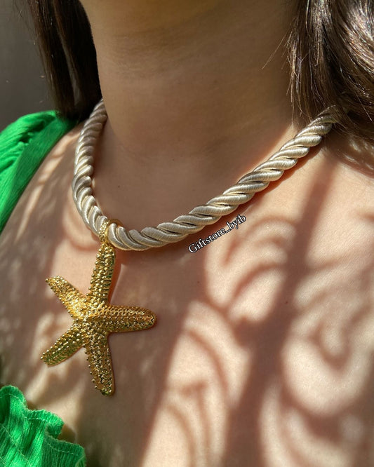🌊 Collier Étoile de Mer Doré – L’élégance venue de l’océan 🌊