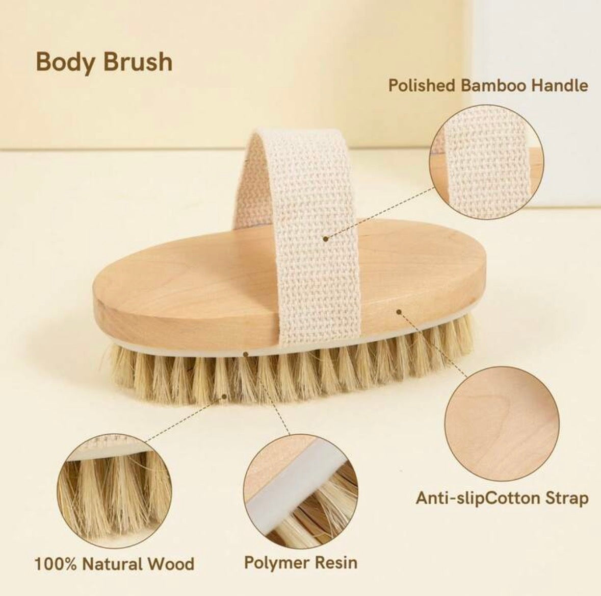 ✨ Dry Brush – Brosse corps exfoliante ✨