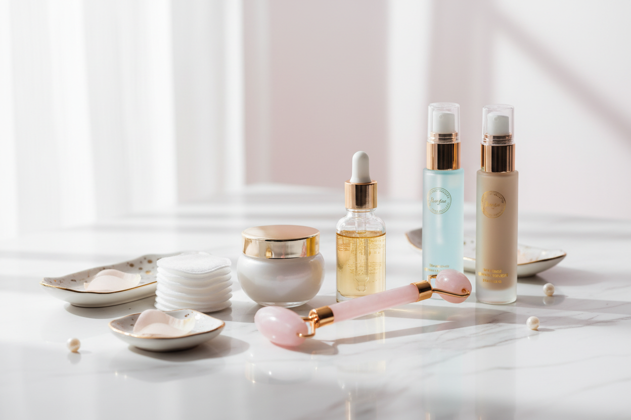 Image produits de beauté et skincare